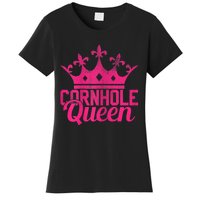 Womens Cornhole Queen Corn Hole Funny Women's T-Shirt