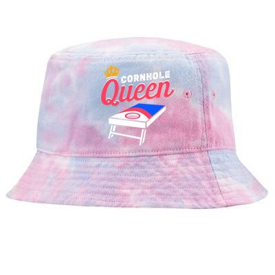 Wos Cornole Queen Gift Game Day Bean Bag Toss Gift Tie-Dyed Bucket Hat