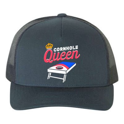 Wos Cornole Queen Gift Game Day Bean Bag Toss Gift Yupoong Adult 5-Panel Trucker Hat