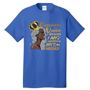 Wo Capricorn Queen Birthday Zodiac Gift Black Gift Tall T-Shirt