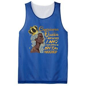 Wo Capricorn Queen Birthday Zodiac Gift Black Gift Mesh Reversible Basketball Jersey Tank