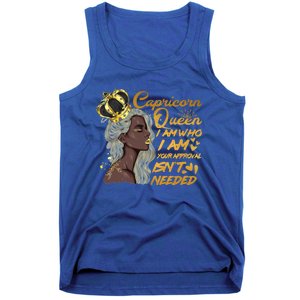 Wo Capricorn Queen Birthday Zodiac Gift Black Gift Tank Top