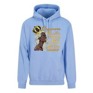 Wo Capricorn Queen Birthday Zodiac Gift Black Gift Unisex Surf Hoodie