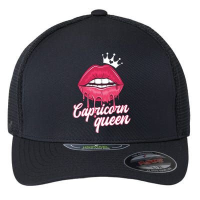 Wo Capricorn Queen Capricorn Zodiac Sign Meaningful Gift Flexfit Unipanel Trucker Cap