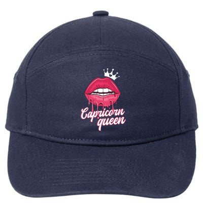 Wo Capricorn Queen Capricorn Zodiac Sign Meaningful Gift 7-Panel Snapback Hat