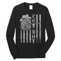 Western Country Rodeo Southern Retro Cowboy Long Sleeve Shirt