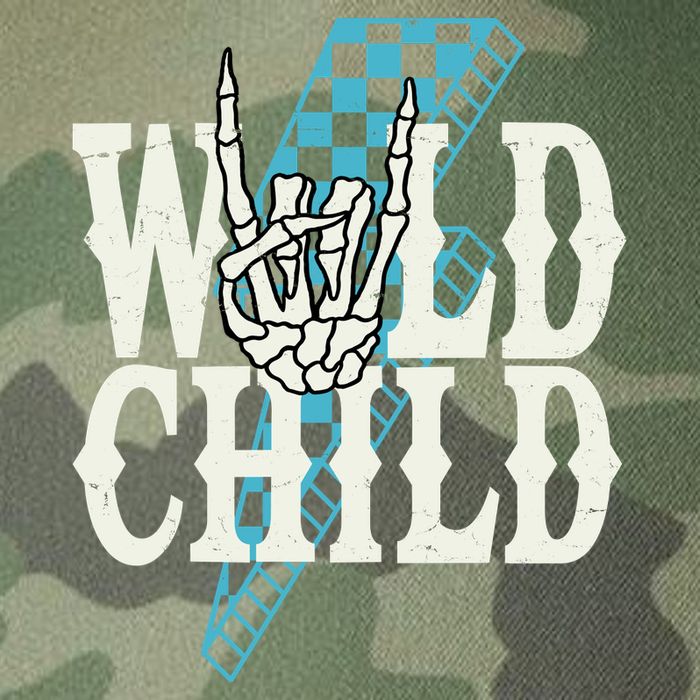 Wild Child Rock And Roll Lightning Bolt Legacy Tie Dye Trucker Hat