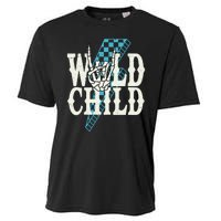 Wild Child Rock And Roll Lightning Bolt Cooling Performance Crew T-Shirt