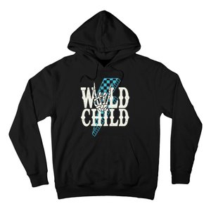 Wild Child Rock And Roll Lightning Bolt Hoodie