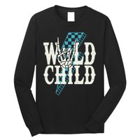 Wild Child Rock And Roll Lightning Bolt Long Sleeve Shirt