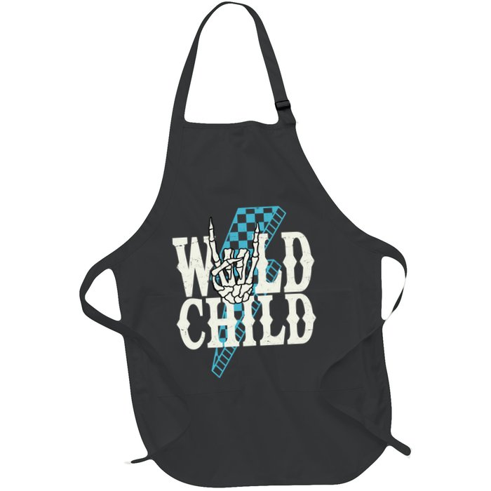 Wild Child Rock And Roll Lightning Bolt Apron