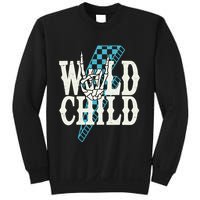 Wild Child Rock And Roll Lightning Bolt Sweatshirt