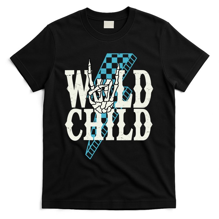Wild Child Rock And Roll Lightning Bolt T-Shirt