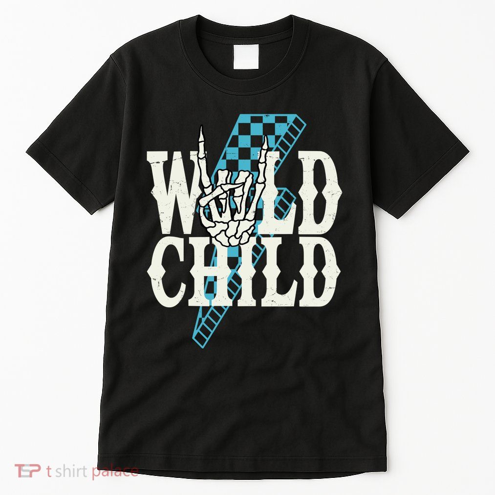 Wild Child Rock And Roll Lightning Bolt Tall T-Shirt