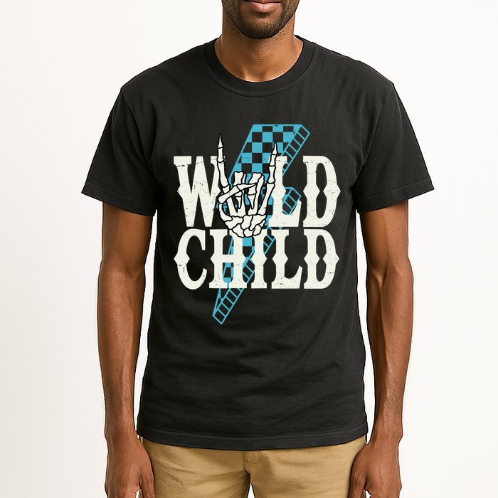 Wild Child Rock And Roll Lightning Bolt Tall T-Shirt