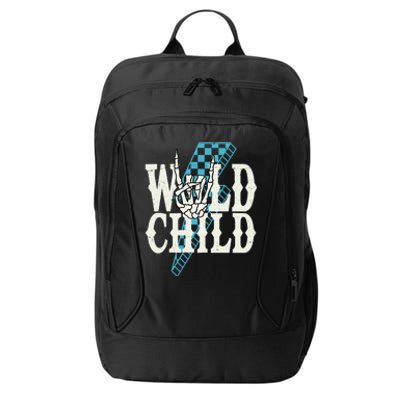 Wild Child Rock And Roll Lightning Bolt City Backpack