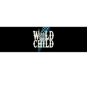 Wild Child Rock And Roll Lightning Bolt Bumper Sticker