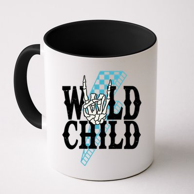 Wild Child Rock And Roll Lightning Bolt Mug
