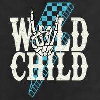Wild Child Rock And Roll Lightning Bolt Beanie