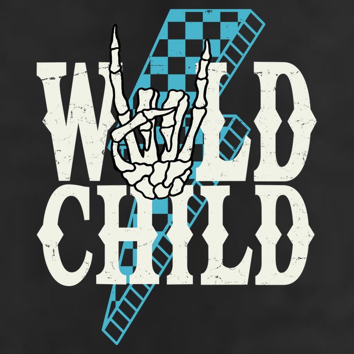 Wild Child Rock And Roll Lightning Bolt Beanie