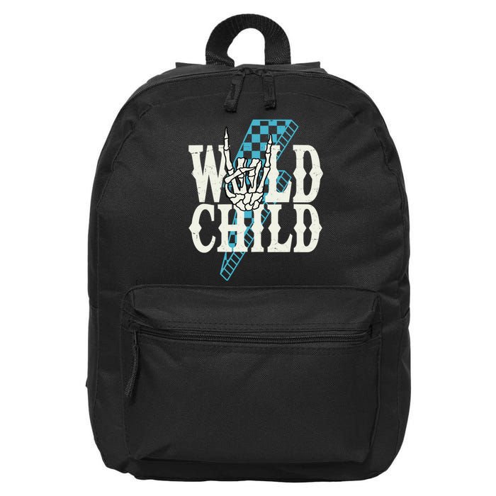 Wild Child Rock And Roll Lightning Bolt 16 in Basic Backpack