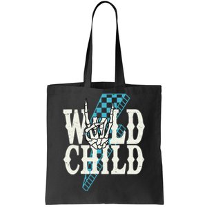 Wild Child Rock And Roll Lightning Bolt Tote Bag