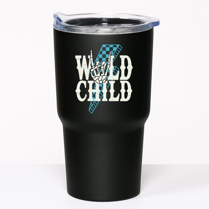Wild Child Rock And Roll Lightning Bolt Tumbler