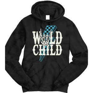 Wild Child Rock And Roll Lightning Bolt Tie Dye Hoodie