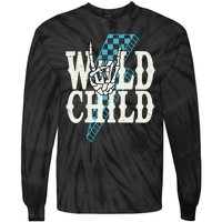 Wild Child Rock And Roll Lightning Bolt Tie-Dye Long Sleeve Shirt