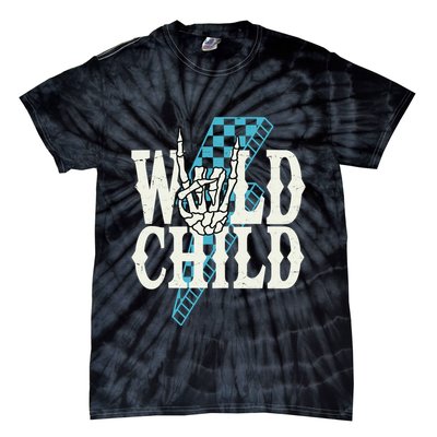 Wild Child Rock And Roll Lightning Bolt Tie-Dye T-Shirt