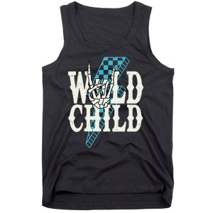 Wild Child Rock And Roll Lightning Bolt Tank Top