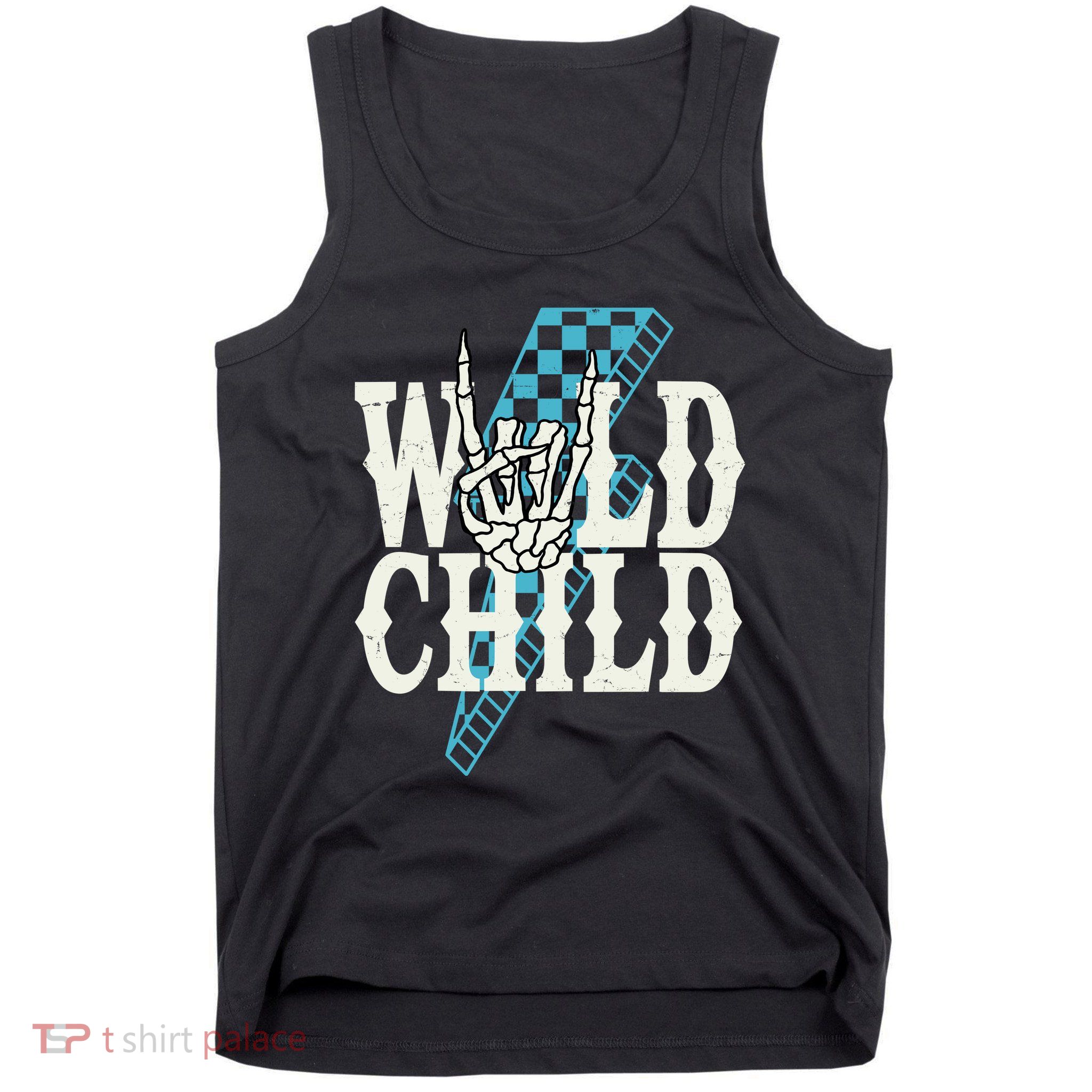 Wild Child Rock And Roll Lightning Bolt Tank Top