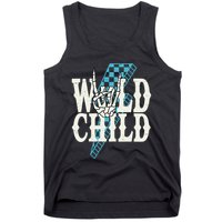Wild Child Rock And Roll Lightning Bolt Tank Top