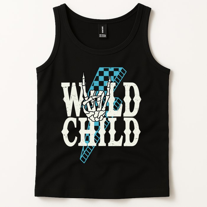 Wild Child Rock And Roll Lightning Bolt Tank Top