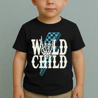 Wild Child Rock And Roll Lightning Bolt Toddler T-Shirt