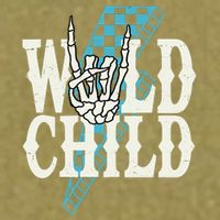 Wild Child Rock And Roll Lightning Bolt Garment-Dyed Women's Muscle Tee