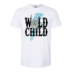 Wild Child Rock And Roll Lightning Bolt Softstyle CVC T-Shirt