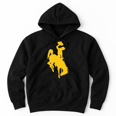 Wyoming Cowboy Riding A Bucking Horse Hoodie