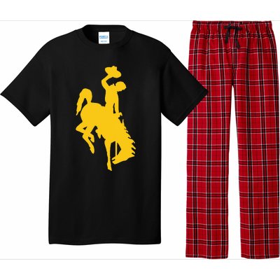 Wyoming Cowboy Riding A Bucking Horse Pajama Set