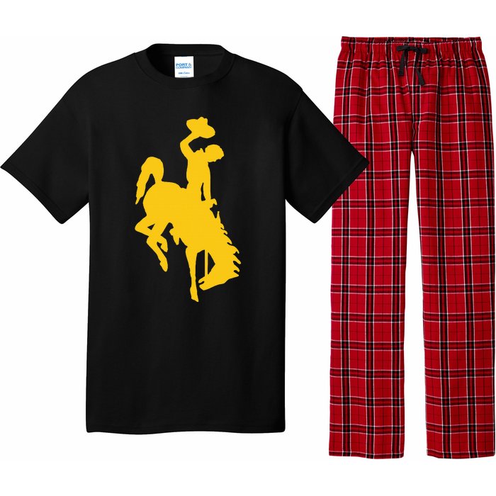 Wyoming Cowboy Riding A Bucking Horse Pajama Set