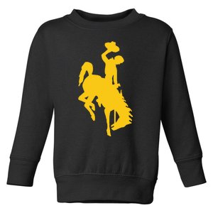 Wyoming Cowboy Riding A Bucking Horse Toddler Sweatshirt