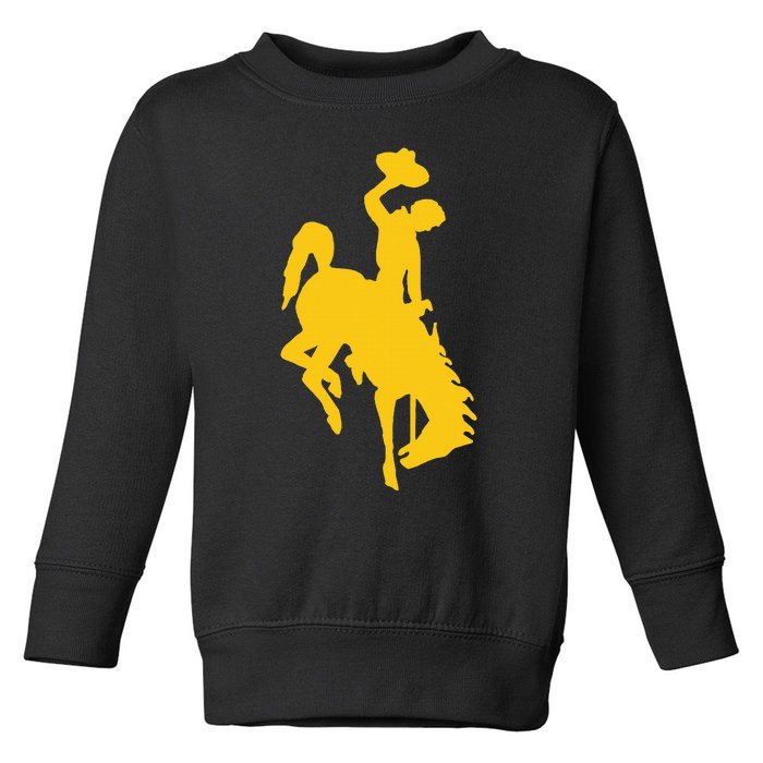 Wyoming Cowboy Riding A Bucking Horse Toddler Sweatshirt