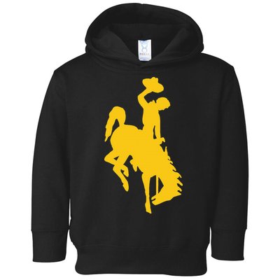 Wyoming Cowboy Riding A Bucking Horse Toddler Hoodie