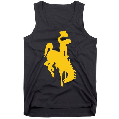 Wyoming Cowboy Riding A Bucking Horse Tank Top