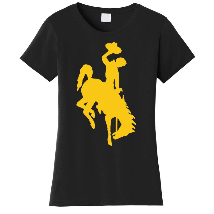 Wyoming Cowboy Riding A Bucking Horse Women's T-Shirt