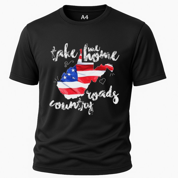 Wv Country Roads West Virginia Cooling Performance Crew T-Shirt