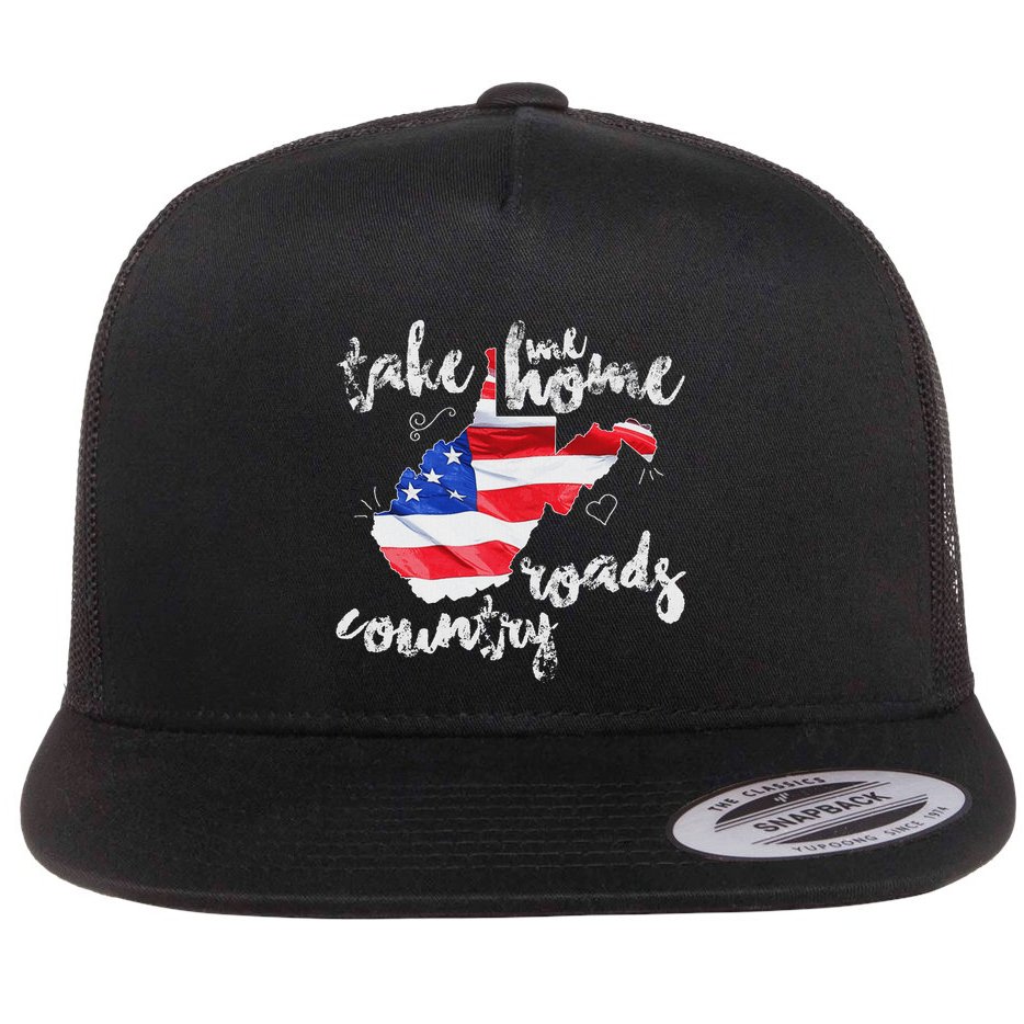 Wv Country Roads West Virginia Flat Bill Trucker Hat