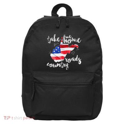 Wv Country Roads West Virginia 16 in Basic Backpack