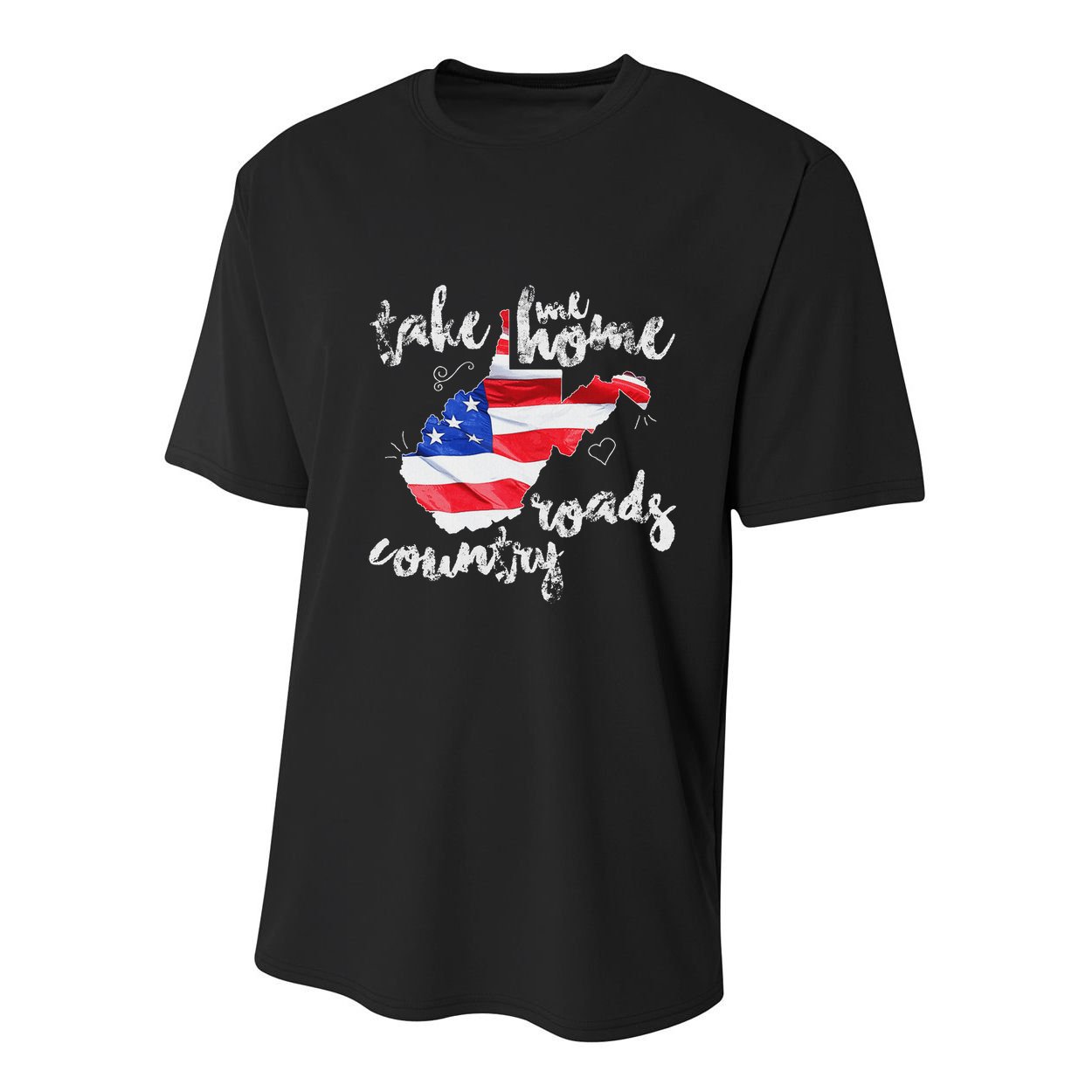 Wv Country Roads West Virginia Youth Performance Sprint T-Shirt