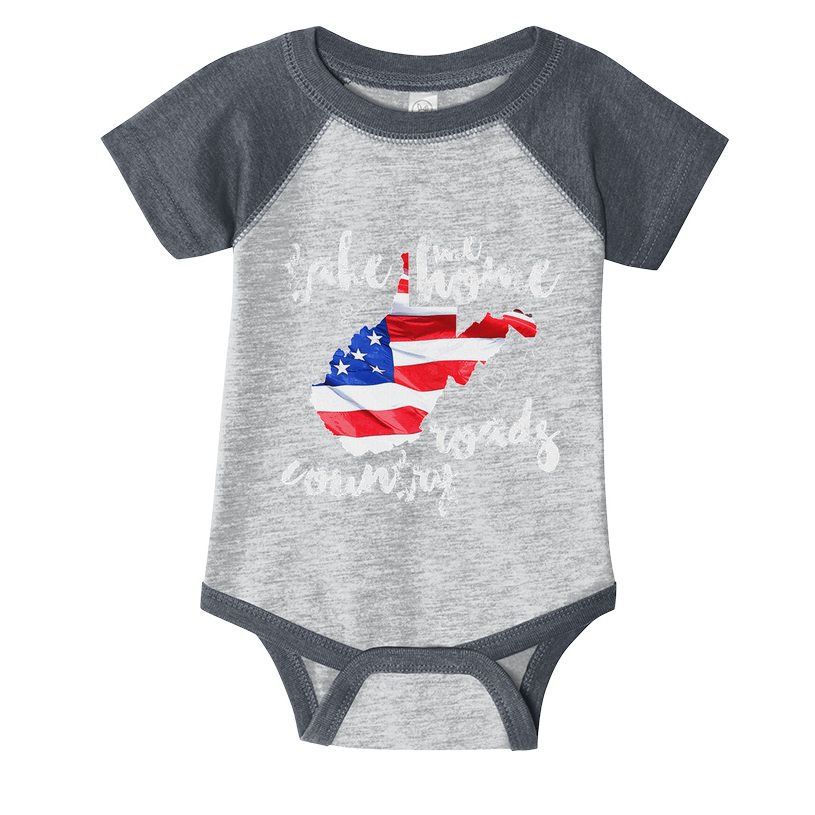 Wv Country Roads West Virginia Infant Baby Jersey Bodysuit